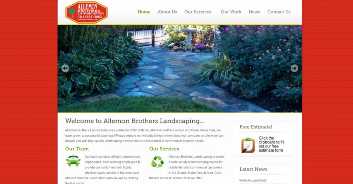 Allemon Brothers Landscaping – Website