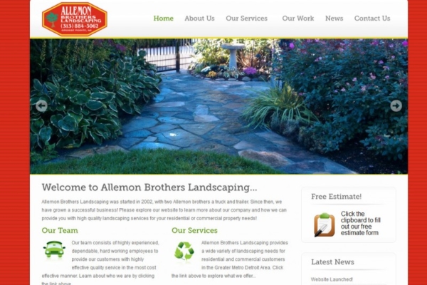 Allemon Brothers Landscaping – Website