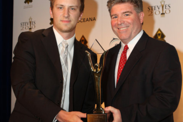 Winning Stevie Award in NYC