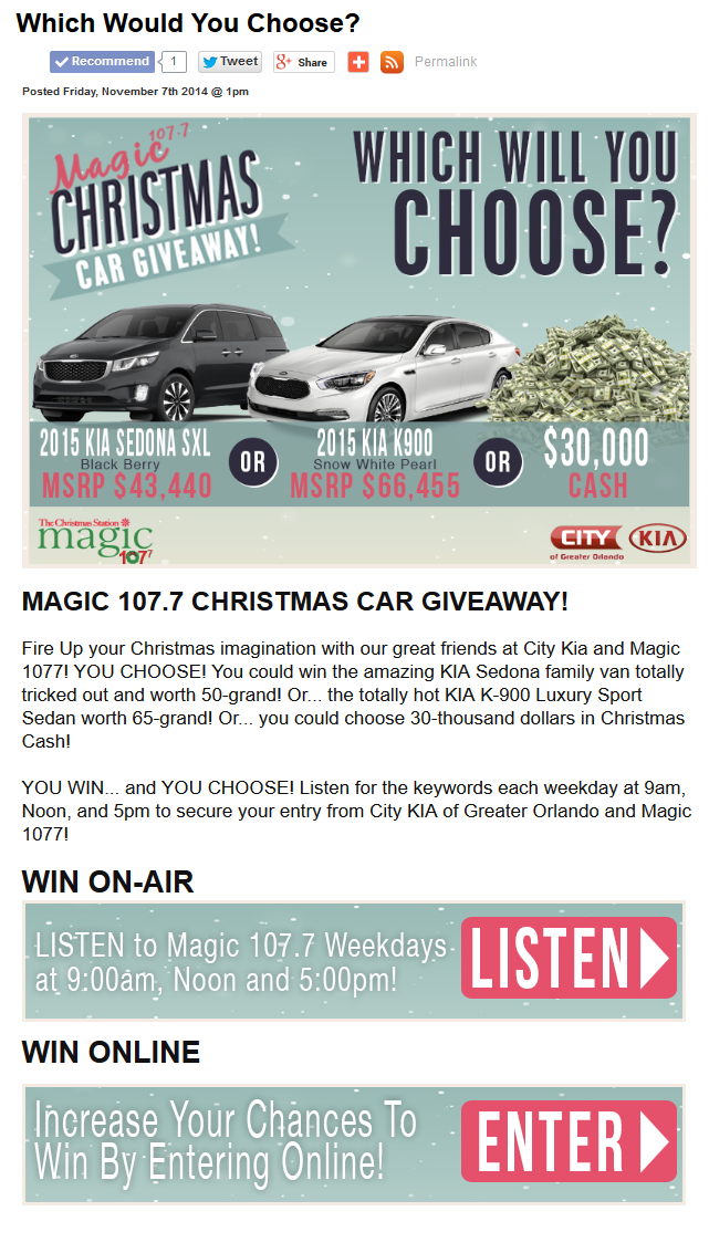 Which Would You Choose- - Magic 107.7 - Orlando 2014-11-07 17-40-07