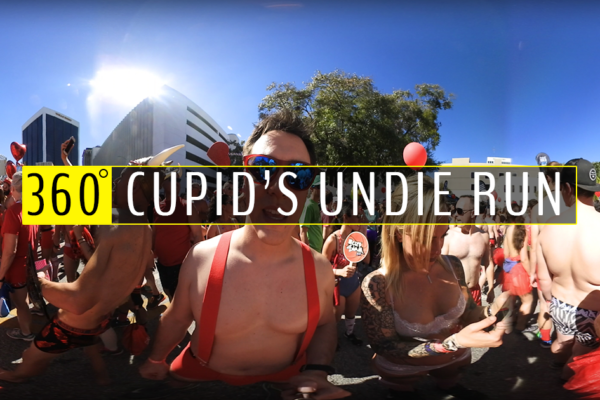 Cupids Undie Run in 360° Video