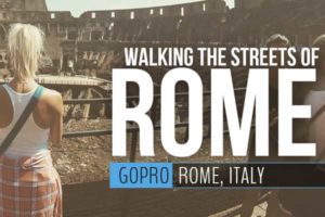 walking the streets of rome italy